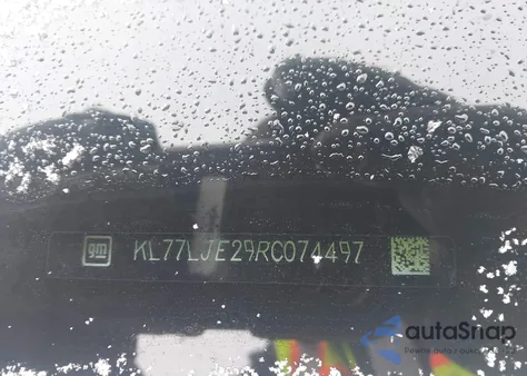 2024 Chevrolet Trax Fwd 2Rs из США, поврежденный, VIN KL77LJE29RC074497